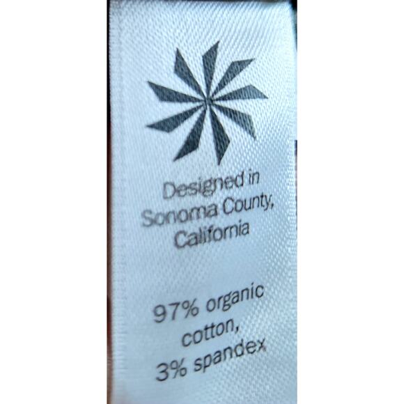 Athleta Mid Rise Zip Leg Green Organic Cotton Stretch Casual Ankle Pants Size 10 - Picture 3 of 5